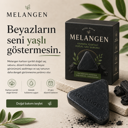 Saç beyazlama karşıtı doğal sabun